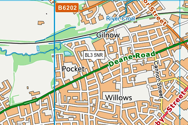 BL3 5NR map - OS VectorMap District (Ordnance Survey)