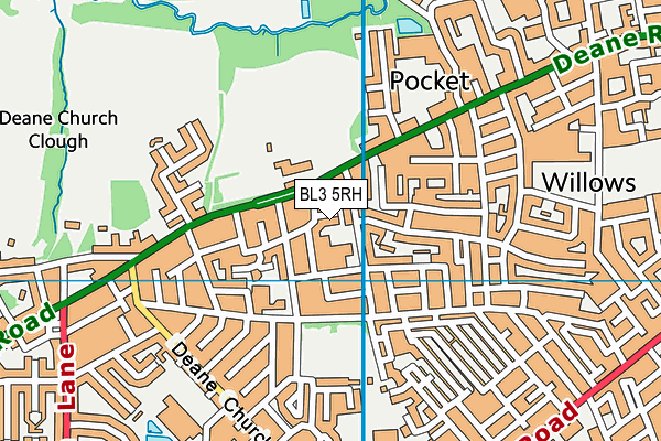 BL3 5RH map - OS VectorMap District (Ordnance Survey)