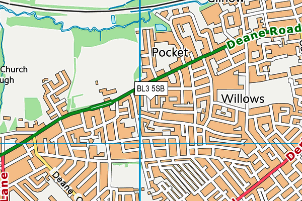 BL3 5SB map - OS VectorMap District (Ordnance Survey)