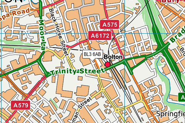 BL3 6AB map - OS VectorMap District (Ordnance Survey)