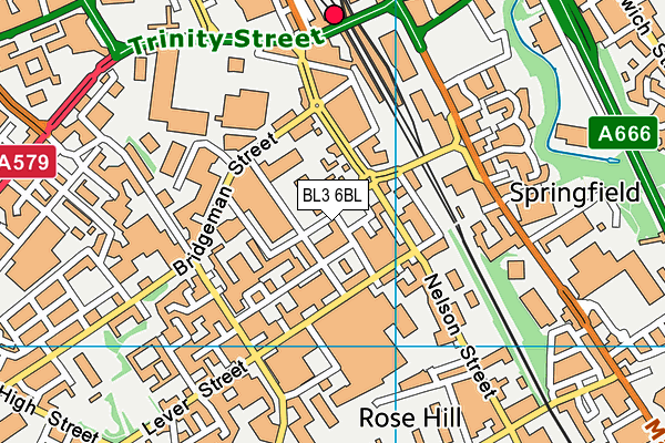 BL3 6BL map - OS VectorMap District (Ordnance Survey)