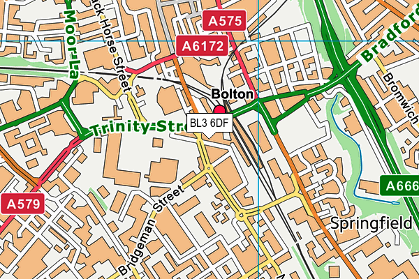 BL3 6DF map - OS VectorMap District (Ordnance Survey)