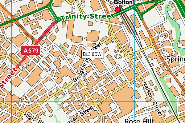 BL3 6DW map - OS VectorMap District (Ordnance Survey)