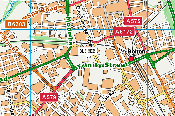BL3 6EB map - OS VectorMap District (Ordnance Survey)