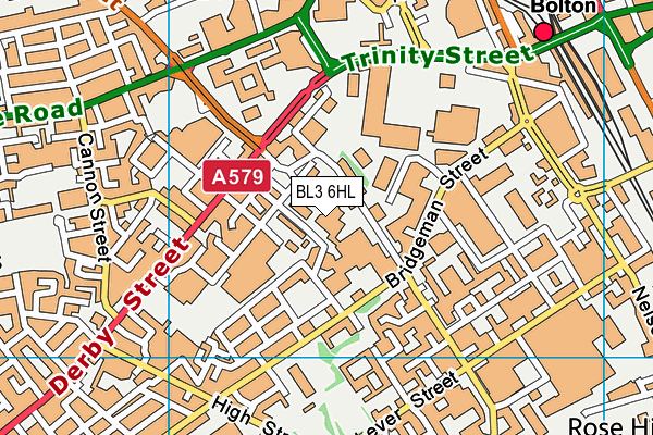 BL3 6HL map - OS VectorMap District (Ordnance Survey)