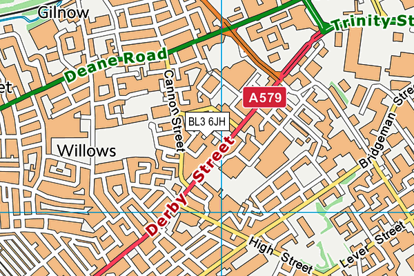 BL3 6JH map - OS VectorMap District (Ordnance Survey)