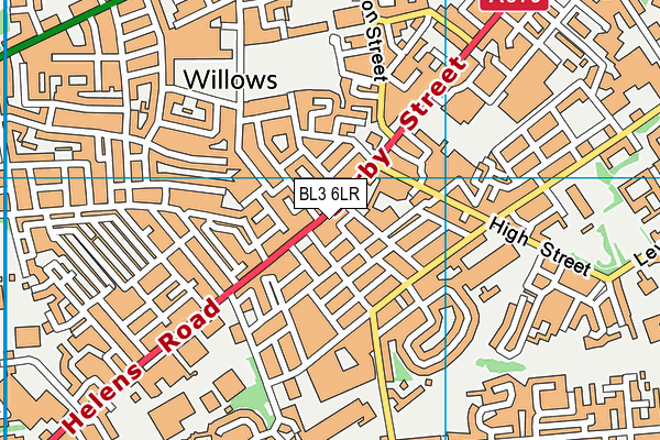 BL3 6LR map - OS VectorMap District (Ordnance Survey)