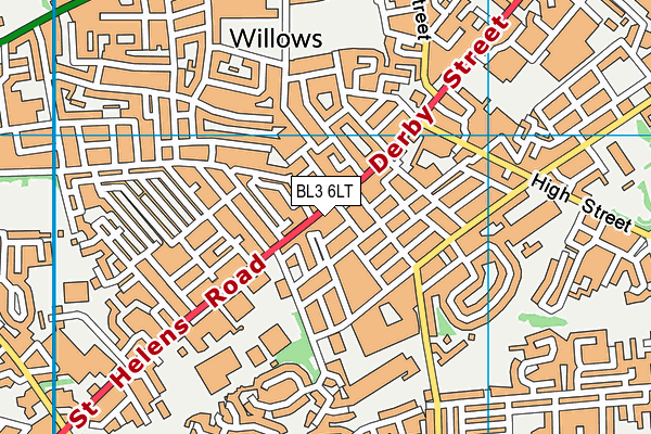 BL3 6LT map - OS VectorMap District (Ordnance Survey)