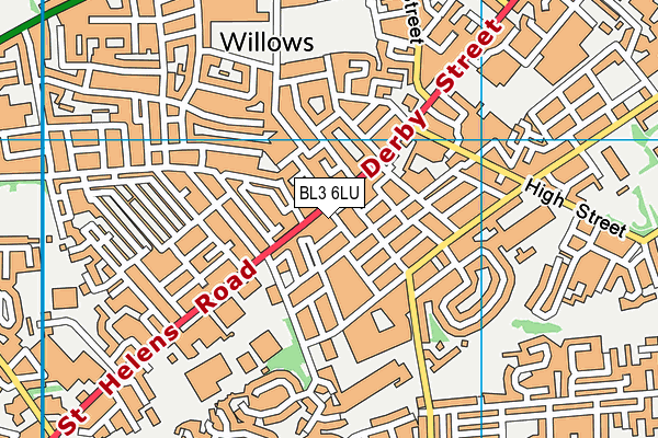 BL3 6LU map - OS VectorMap District (Ordnance Survey)