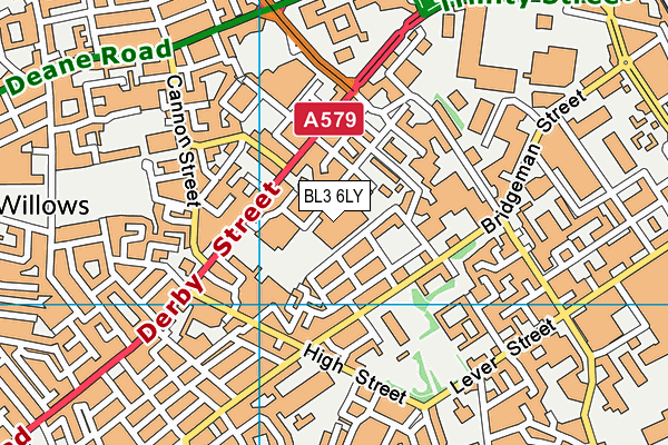 BL3 6LY map - OS VectorMap District (Ordnance Survey)