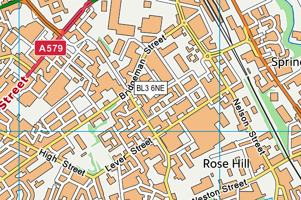BL3 6NE map - OS VectorMap District (Ordnance Survey)