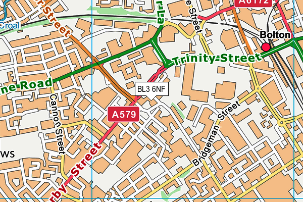 BL3 6NF map - OS VectorMap District (Ordnance Survey)