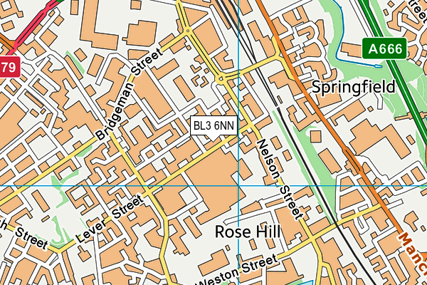 BL3 6NN map - OS VectorMap District (Ordnance Survey)