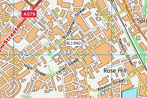 BL3 6NQ map - OS VectorMap District (Ordnance Survey)