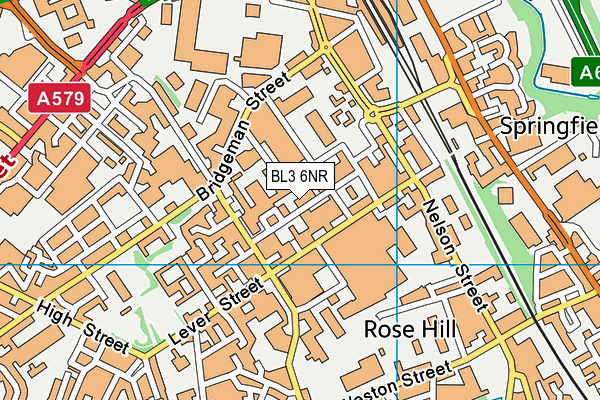 BL3 6NR map - OS VectorMap District (Ordnance Survey)