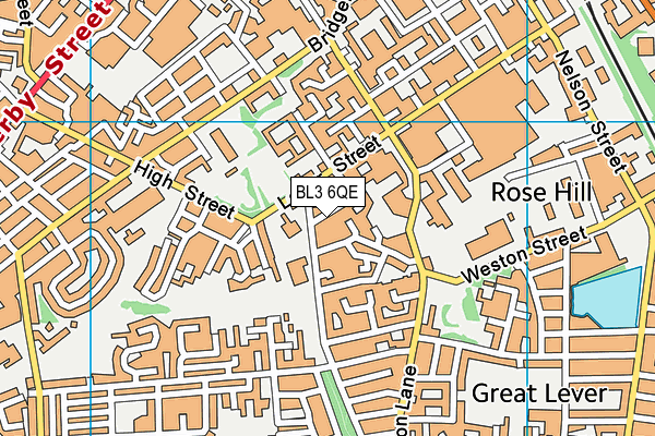 BL3 6QE map - OS VectorMap District (Ordnance Survey)