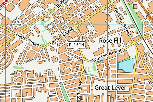 BL3 6QN map - OS VectorMap District (Ordnance Survey)