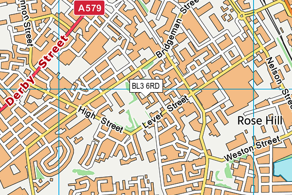 BL3 6RD map - OS VectorMap District (Ordnance Survey)