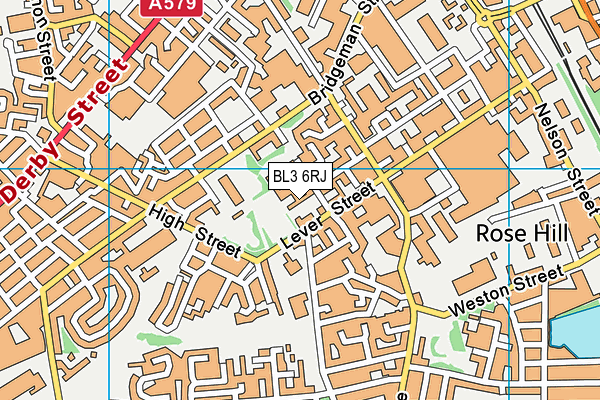 BL3 6RJ map - OS VectorMap District (Ordnance Survey)