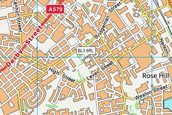 BL3 6RL map - OS VectorMap District (Ordnance Survey)