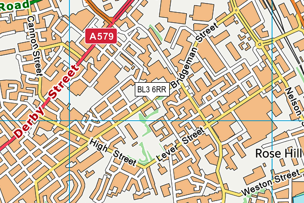 BL3 6RR map - OS VectorMap District (Ordnance Survey)