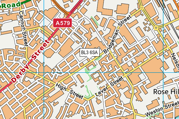 BL3 6SA map - OS VectorMap District (Ordnance Survey)