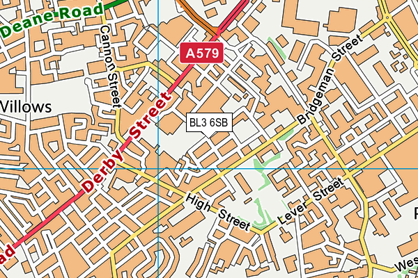 BL3 6SB map - OS VectorMap District (Ordnance Survey)