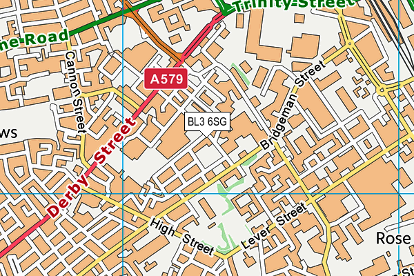 BL3 6SG map - OS VectorMap District (Ordnance Survey)