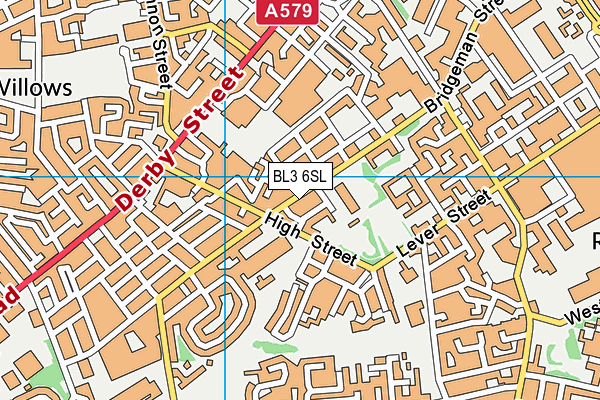 BL3 6SL map - OS VectorMap District (Ordnance Survey)