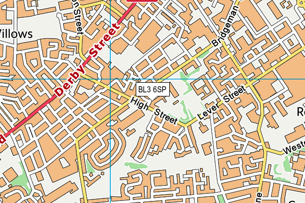 BL3 6SP map - OS VectorMap District (Ordnance Survey)