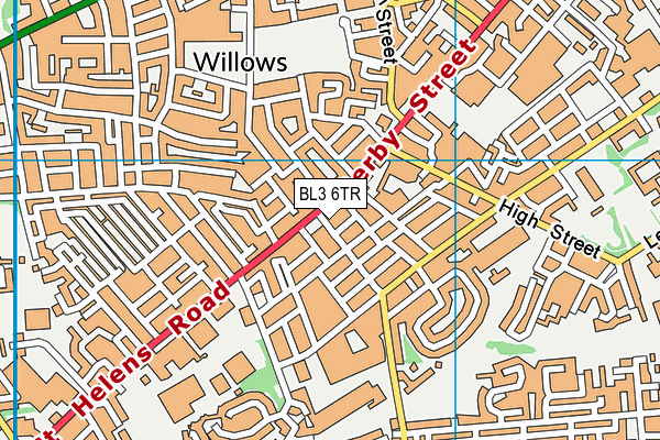 BL3 6TR map - OS VectorMap District (Ordnance Survey)