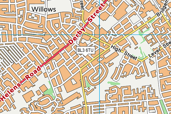 BL3 6TU map - OS VectorMap District (Ordnance Survey)