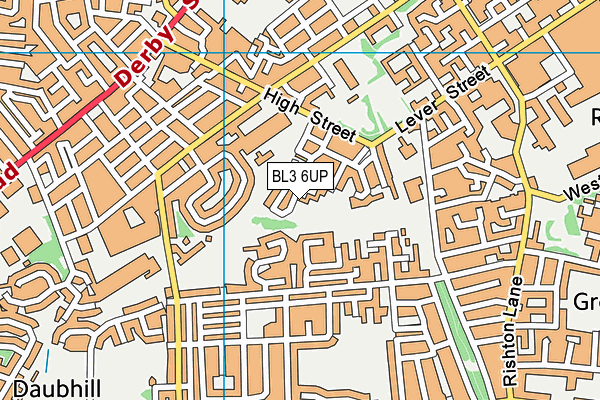 BL3 6UP map - OS VectorMap District (Ordnance Survey)