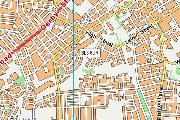 BL3 6UR map - OS VectorMap District (Ordnance Survey)
