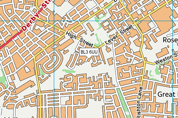 BL3 6UU map - OS VectorMap District (Ordnance Survey)