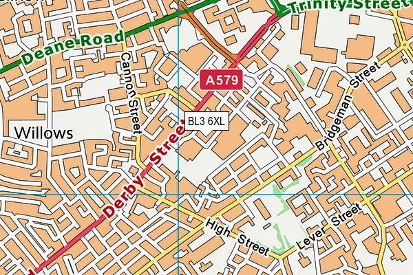 BL3 6XL map - OS VectorMap District (Ordnance Survey)