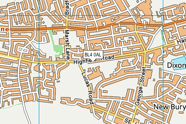BL4 0AL map - OS VectorMap District (Ordnance Survey)