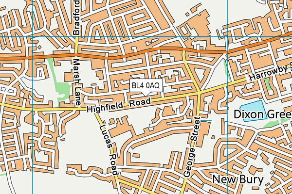 BL4 0AQ map - OS VectorMap District (Ordnance Survey)