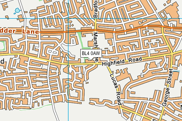 BL4 0AW map - OS VectorMap District (Ordnance Survey)