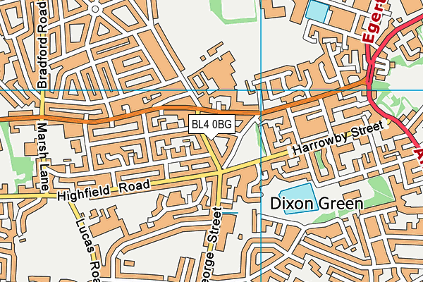 BL4 0BG map - OS VectorMap District (Ordnance Survey)