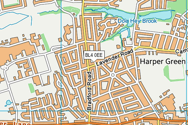 BL4 0EE map - OS VectorMap District (Ordnance Survey)