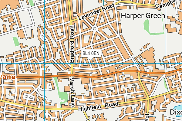 BL4 0EN map - OS VectorMap District (Ordnance Survey)