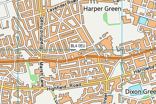 BL4 0EU map - OS VectorMap District (Ordnance Survey)