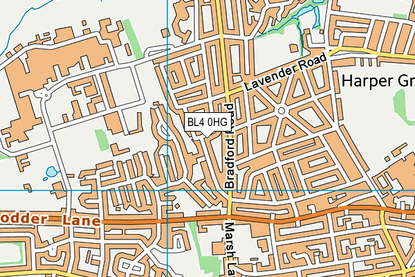 BL4 0HG map - OS VectorMap District (Ordnance Survey)
