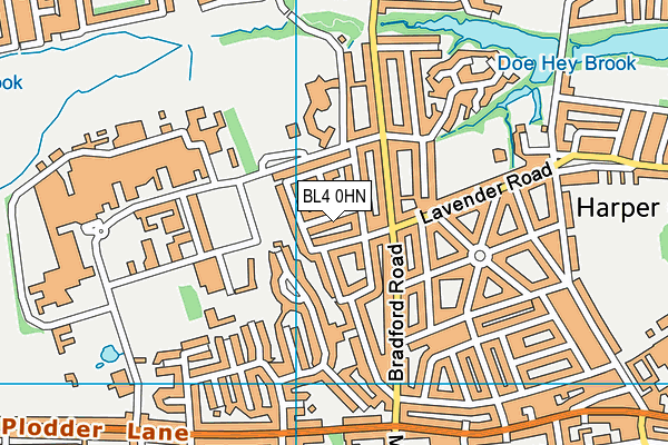 BL4 0HN map - OS VectorMap District (Ordnance Survey)