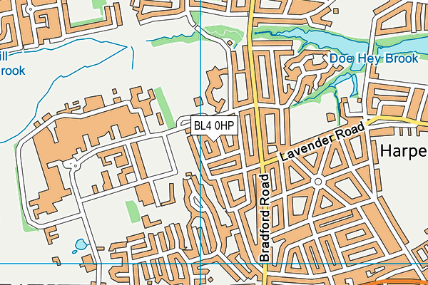BL4 0HP map - OS VectorMap District (Ordnance Survey)