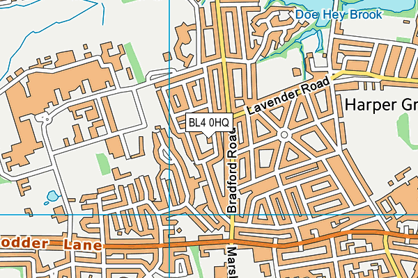BL4 0HQ map - OS VectorMap District (Ordnance Survey)
