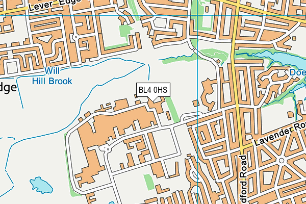BL4 0HS map - OS VectorMap District (Ordnance Survey)