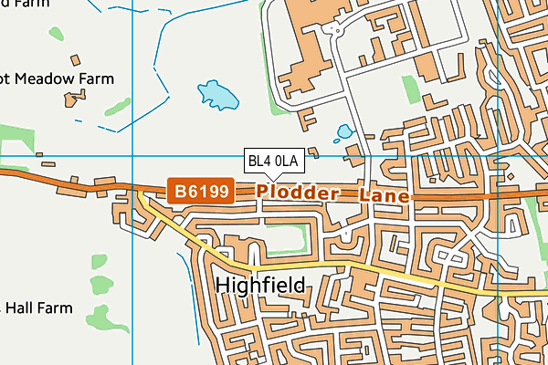 BL4 0LA map - OS VectorMap District (Ordnance Survey)