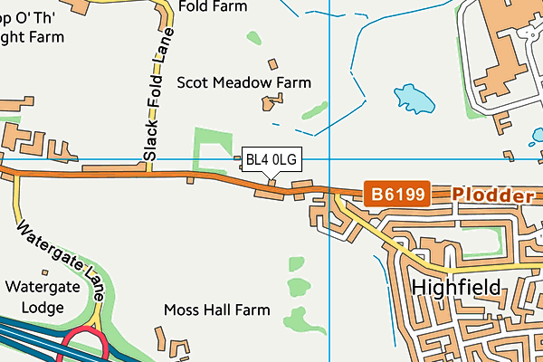 BL4 0LG map - OS VectorMap District (Ordnance Survey)